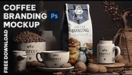 How to make a Coffee Branding Mockup | Photoshop Mockup Tutorial