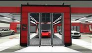 3D walkthrough automotive repair facility