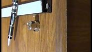 Installing Push/Plunger Lock on a Desk Drawer