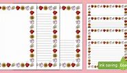 Flower Page Border