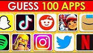 Guess the App Logo in 3 Seconds ...! |100 Famous App Logos in the World | Logo Quiz