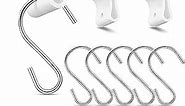 Moxweyeni 35 Packs Drop Ceiling Hooks Ceiling Hanger Clear Ceiling Grid Clips with 35 Metal S-Hooks for Hanging Plants Office Signs New Year Decorations