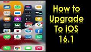 How to Upgrade iOS to 16.1 in iPhone | iPhone 15 to 16 Update | iPhone Upgrade from Previous Version