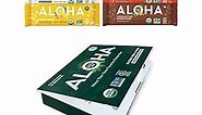 ALOHA Organic Plant Based Protein Bars Trial Pack - 4 Flavors - 1.98oz Bars - Vegan Snacks, Low Sugar, Gluten-Free, Low Carb, Paleo, Non-GMO, Stevia-Free, No Erythritol