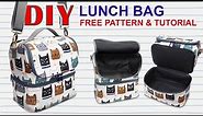 DIY Double Decker Lunch Bag - Free Pattern - Tutorial cara membuat tas bekal handmade