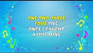 1 2 3 4 5 Once I Caught a Fish Alive | Sing A Long | Learning Song | Nursery Rhyme | KiddieOK