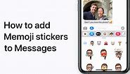 How to add Memoji stickers to Messages – Apple Support