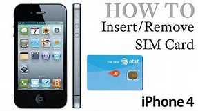 iPhone 4 How To: Insert / Remove a SIM Card