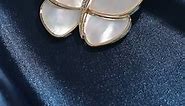 Shell Pearl Butterfly Brooch Pin for Women