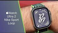 Apple Watch Ultra 2 - Bright Green & Indigo Nike Sport Loop