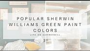 Popular Sherwin Williams Green Paint Colors