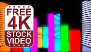 Free Stock Videos – VJ Loops DJ music equalizer colorful animated 3D motion graphics