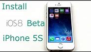 How to install iOS 8 Beta on iPhone 5S (Without Developer ID)