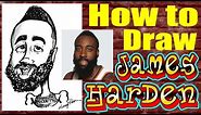 How To Draw A Quick Caricature James Harden