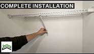 Closet Shelf Installation and Repair | ClosetMaid Wire Shelf Kit