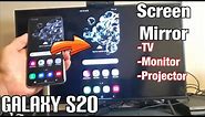 How to Screen Mirror Galaxy S20 to Any TV or Computer Monitor w/ HDMI Cable