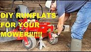 DIY RUNFLATS FOR YOUR MOWER for 10$!!! Southern Style Lawn Care
