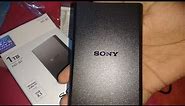 Unboxing -1 TB External Hard Drive Sony || Sony HD-B1 1TB External Slim Hard Disk (Black)