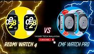 Redmi Watch 4 vs Nothing Watch Pro CMF Smartwatch | Comparison | In Malaysia | @YasarTechTamil