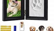 Pet Paw Print Keepsake Kit,Dog Memorial Photo Frame Dog Memorial Gifts for Paw Print Frame for Dog Cat,Personalized Gift for Pet Lovers and Memorials,Clay Imprint Kit,Wishing Bottle,Keychain