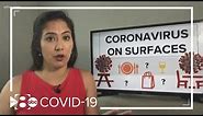How long does the coronavirus stay on certain surfaces?
