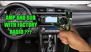 How To Install Amp And Sub With Factory Radio