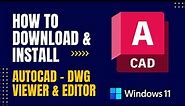 How to Download and Install AutoCAD - DWG Viewer & Editor For Windows