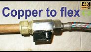 How to join a flexible (flexi) pipe to a copper pipe - conex compression