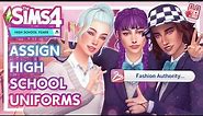 How To Assign Uniforms To ALL Students & Teachers!! ✨ The Sims 4 🎓 Fashion Authority Mod Review
