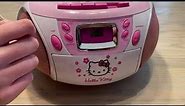 Hello Kitty CD Player, Cassette player, and Radio - Boom Box KT2028A