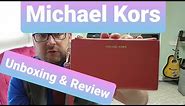 Michael Kors Adele Leather Smartphone Wallet Unboxing and Review