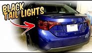 Black Tail light tint install - Light black - 2017 Toyota Corolla