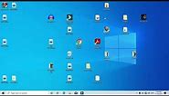 Quickly arrange all files, folder, apps icon, shortcuts on desktop screen of windows pc laptop