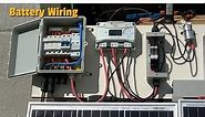 How to wire a solar charge controller and battery bank