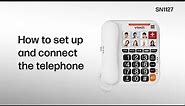 Set up, connect and mount the telephone on the wall - VTech SN1127