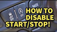 How to Disable Start Stop