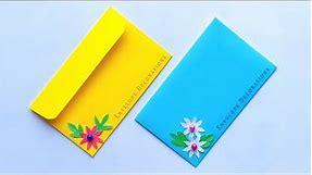 How To Make Gift Envelope | DIY Surprise Envelope Decoration Ideas | Envelope Making With Flowers