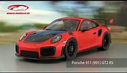 ck-modelcars-video: Porsche 911 (991) GT2 RS Baujahr 2017 mit Vitrine lava orange Spark