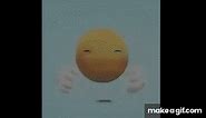 screaming emoji laughing crying 3d cursed clapping emoji meme on Make a GIF
