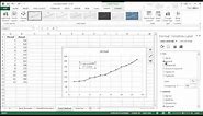 Calculating Growth In Excel - Chart Method
