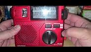 Grundig FR-200 analog AM FM SW1 SW2 Portable emergency crank battery radio Shortwave