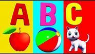 A For Apple B For Ball I Abcd Song I Abcd Rhymes I Abc Song Nursery Rhymes I Happy Bachpan