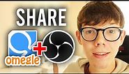 How To Share Screen On Omegle With OBS | Use OBS Virtual Camera On Omegle