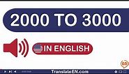Numbers 2000 To 3000 In English Words