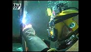 Wet underwater manual metal arc (MMA) welding