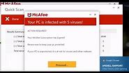 “Trojan virus detected” fake McAfee Alert (Removal Guide)