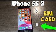 iPhone SE 2 How to insert and remove SIM Card