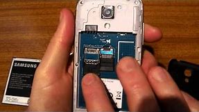 How to put a SIM into the Samsung Galaxy S4 Mini