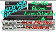Cisco ASA Training Zero To Hero | Failover | Active Standby Lab | Lesson 21