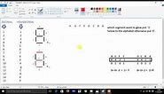 How to make Hex code of 7 segment display